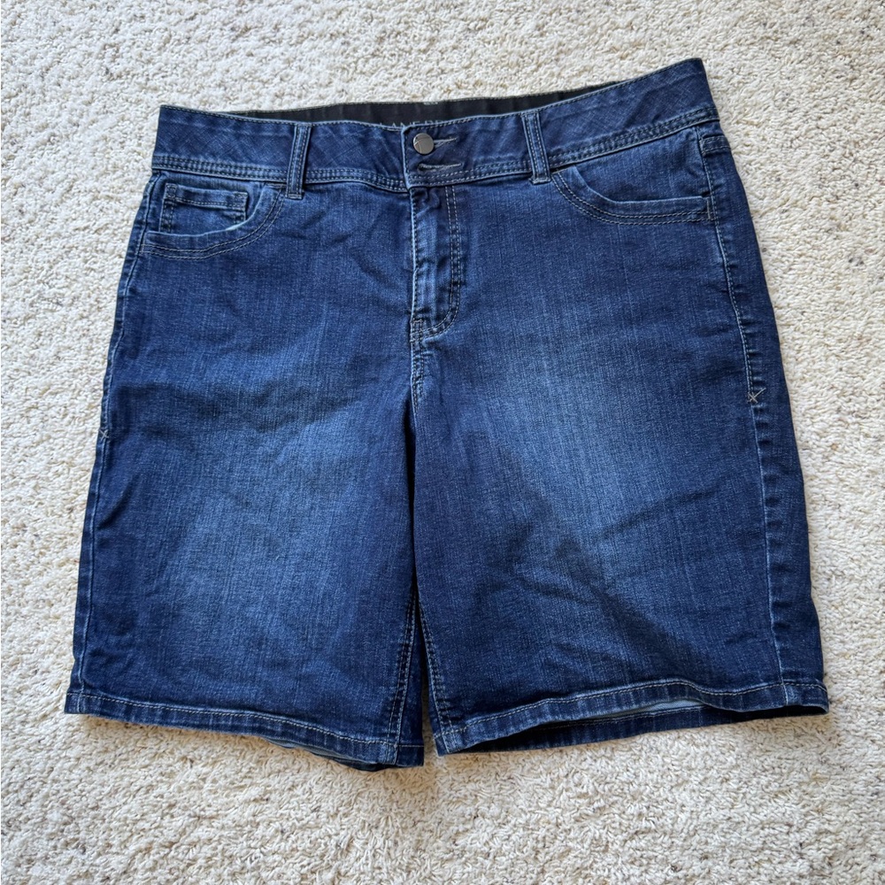 Lane Bryant Dark Blue Jean Shorts